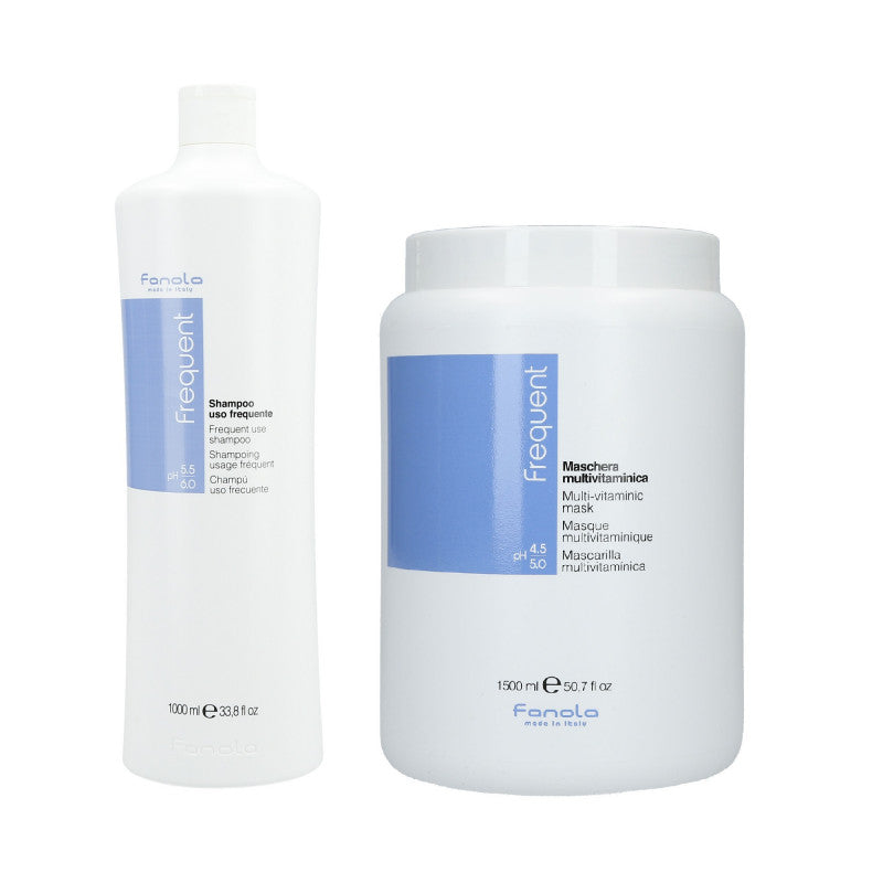 FANOLA FREQUENT Shampoo 1000ml + Haarmaske 1500ml Set