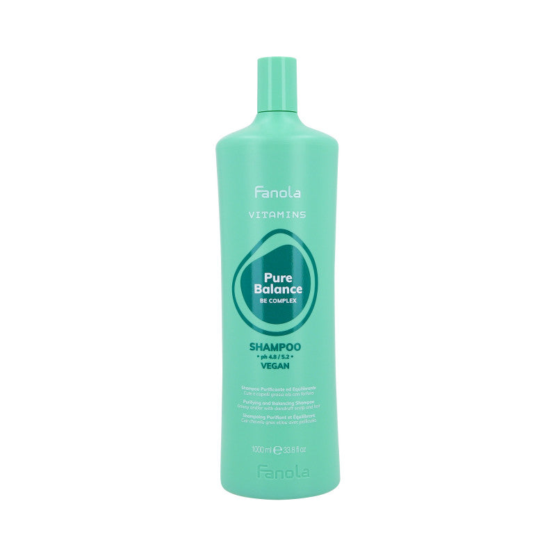 FANOLA VITAMINS PURE BALANCE Przeciwłupieżowy szampon do włosów z kompleksem witamin B E 1000 ml