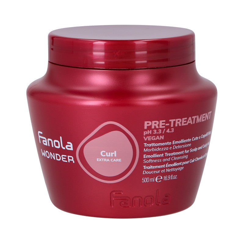 Fanola FANOLA WONDER CURL EXTRA CARE Wegańska kuracja do włosów kręconych przed myciem 500 ml — Składniki i ocena