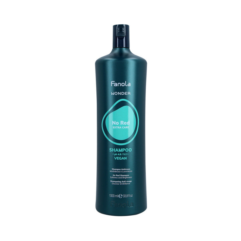 Fanola FANOLA WONDER NO RED EXTRA CARE Szampon neutralizujący do włosów brązowych 1000 ml