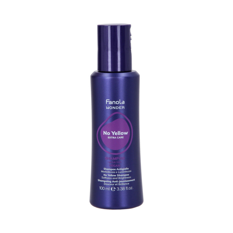 FANOLA WONDER NO YELLOW EXTRA CARE vegan Shampoo neutralisierend für blondes Haar 100 ml