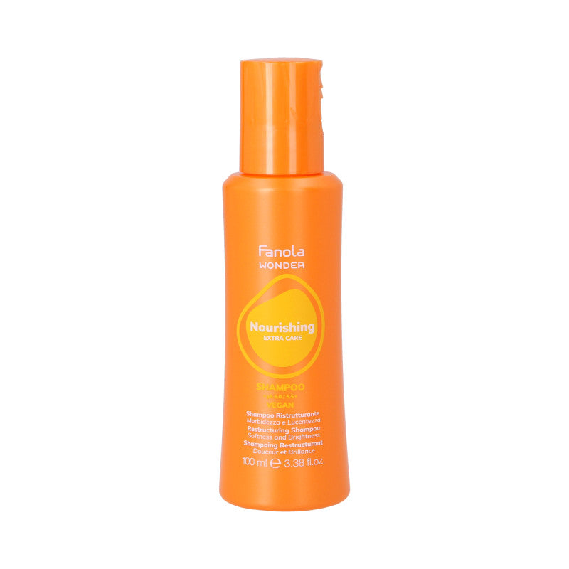 FANOLA WONDER NOURISHING EXTRA CARE Wegański szampon odbudowujący do włosów suchych i zniszczonych 100ml