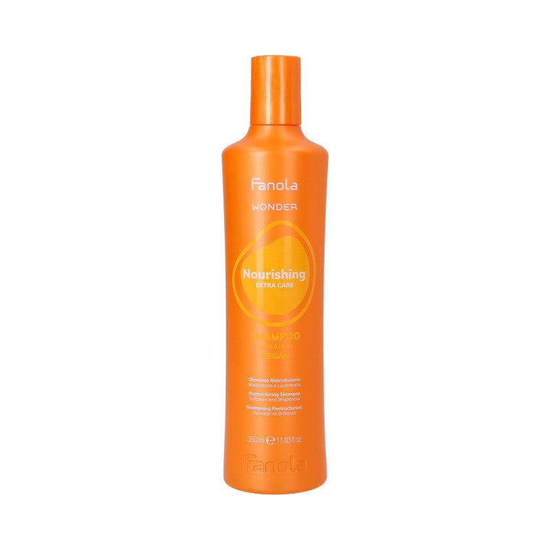 FANOLA WONDER NOURISHING EXTRA CARE Wegański szampon odbudowujący do włosów suchych i zniszczonych 350ml