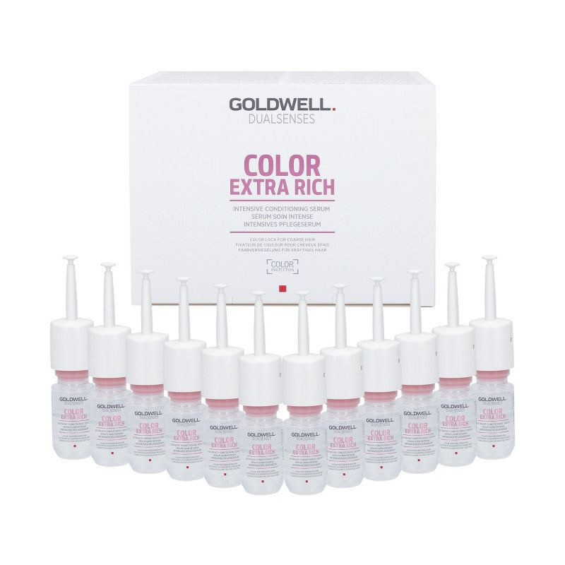 GOLDWELL DUALSENSES COLOR EXTRA RICH Ampułki do włosów farbowanych, grubych 12x18ml
