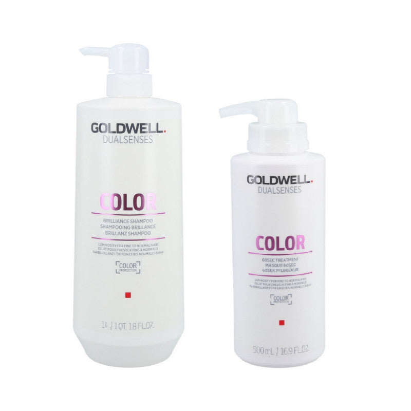 GOLDWELL DUALSENSES COLOR Szampon 1000 ml + Kuracja 500 ml
