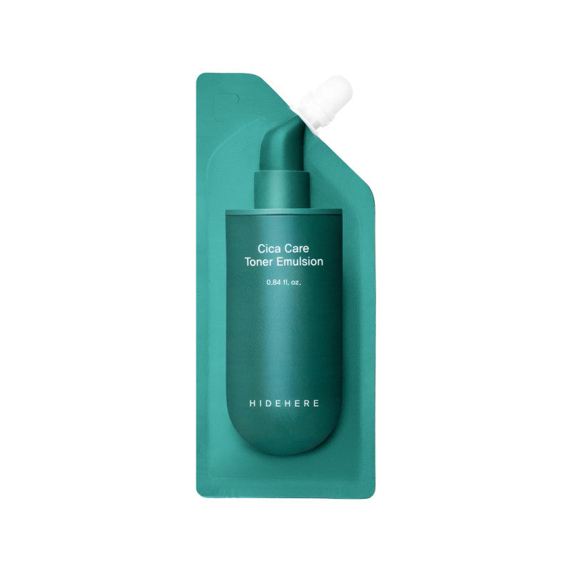 Hidehere HIDEHERE CICA CARE TONER EMULSION Kojąca esencja do twarzy z wąkrotą azjatycką 25 ml