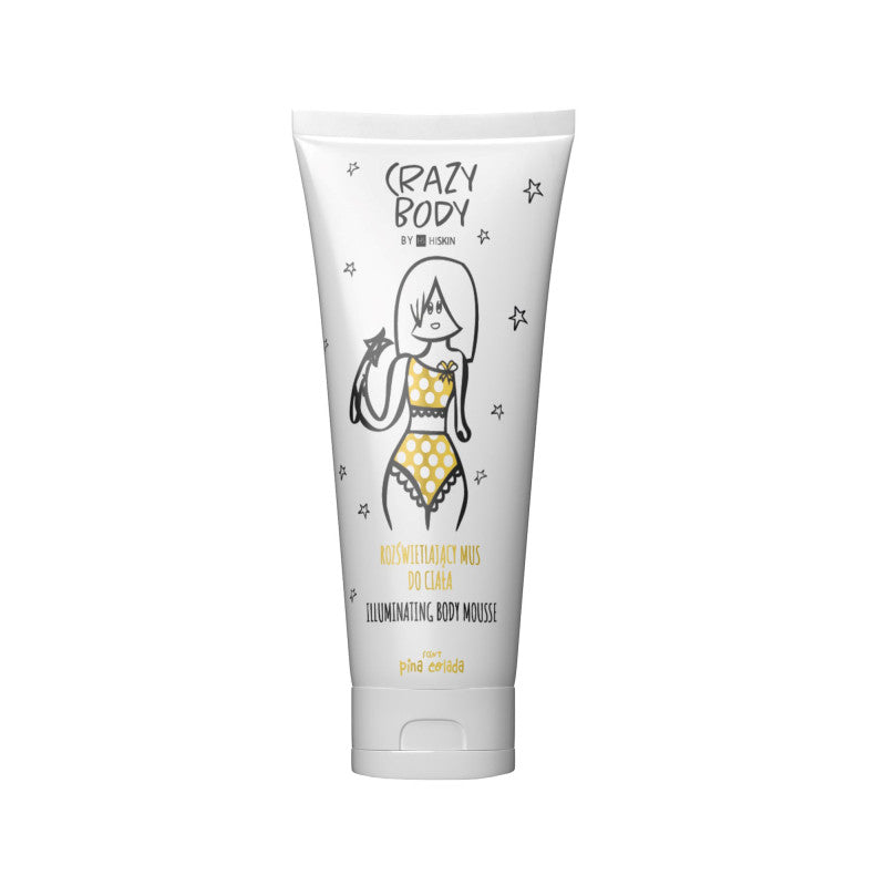 HISKIN CRAZY BODY Illuminating body mousse Pina Colada 250 ml