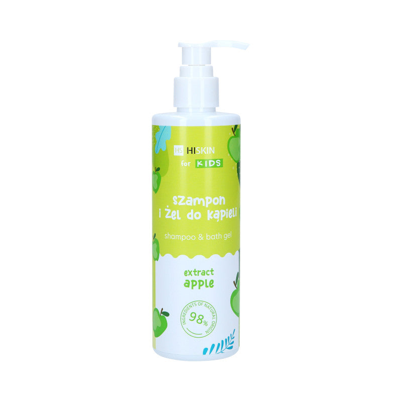 Hiskin HISKIN FOR KIDS 2IN1 GREEN APPLE Szampon i żel 2w1 dla dzieci o zapachu zielonego jabłuszka 280 ml — Składniki i ocena