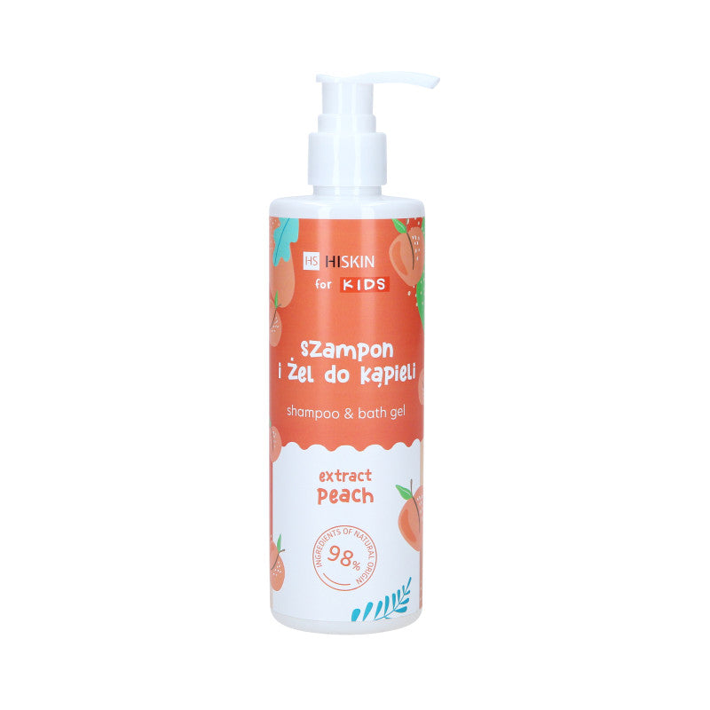 Hiskin HISKIN FOR KIDS 2IN1 PEACH AND PAPAYA Szampon i żel 2w1 dla dzieci o zapachu brzoskwini i papai 280 ml — Składniki i ocena