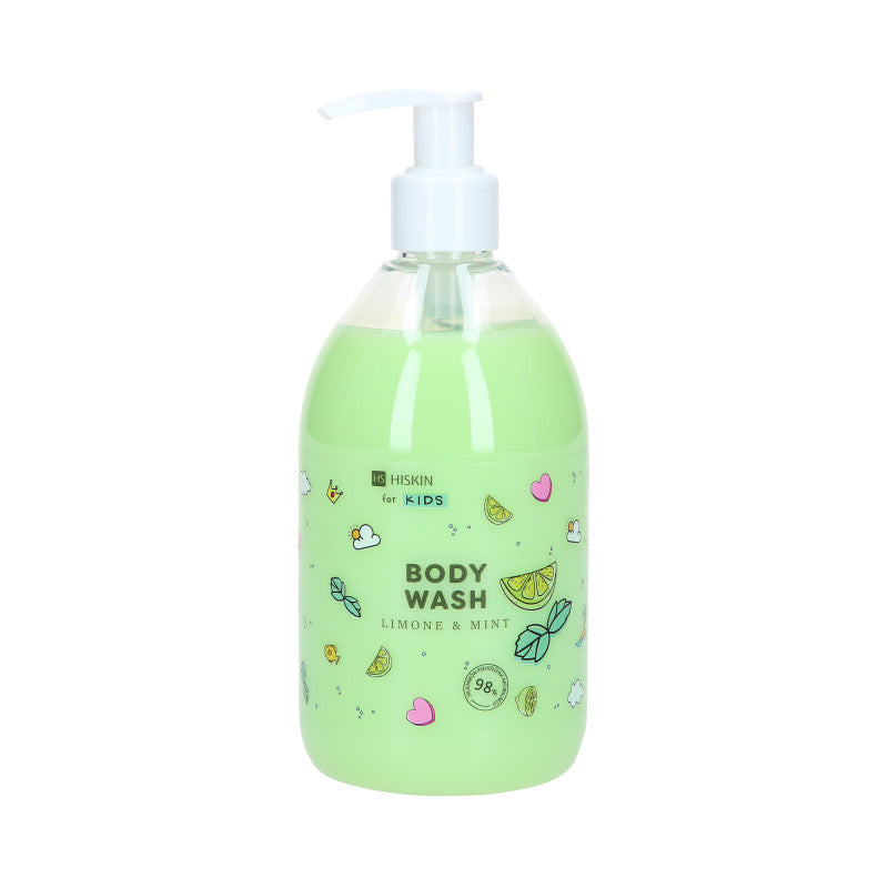 HISKIN FOR KIDS LIMONE&MINT Body wash for children with a lime and mint scent 400ml
