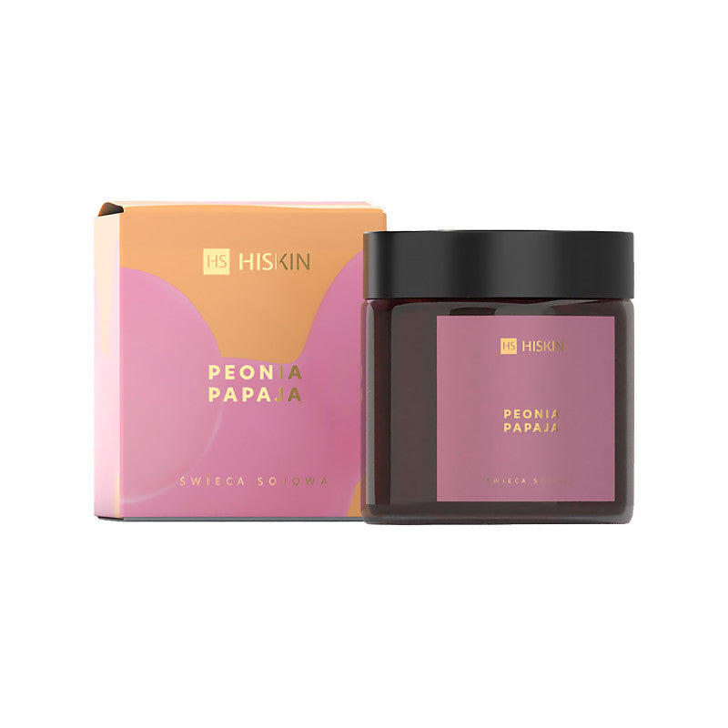 HISKIN HOME Peony and papaya soy candle 100 ml