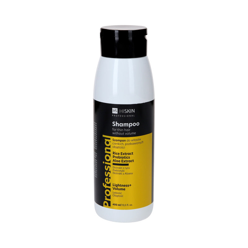 Hiskin HISKIN PROFESSIONAL Szampon do włosów cienkich i pozbawionych objętości 400 ml — Składniki i ocena
