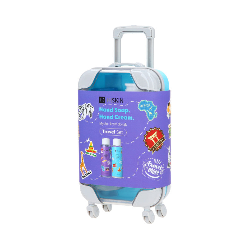 Hiskin HISKIN TRAVEL SET Zestaw podróżny mydło i krem do rąk 2x75 ml