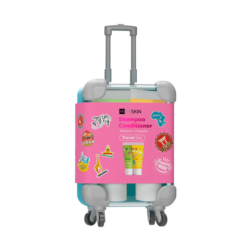 Hiskin HISKIN TRAVEL SET Zestaw podróżny szampon do włosów 30 ml + odżywka do włosów 30 ml — Składniki i ocena