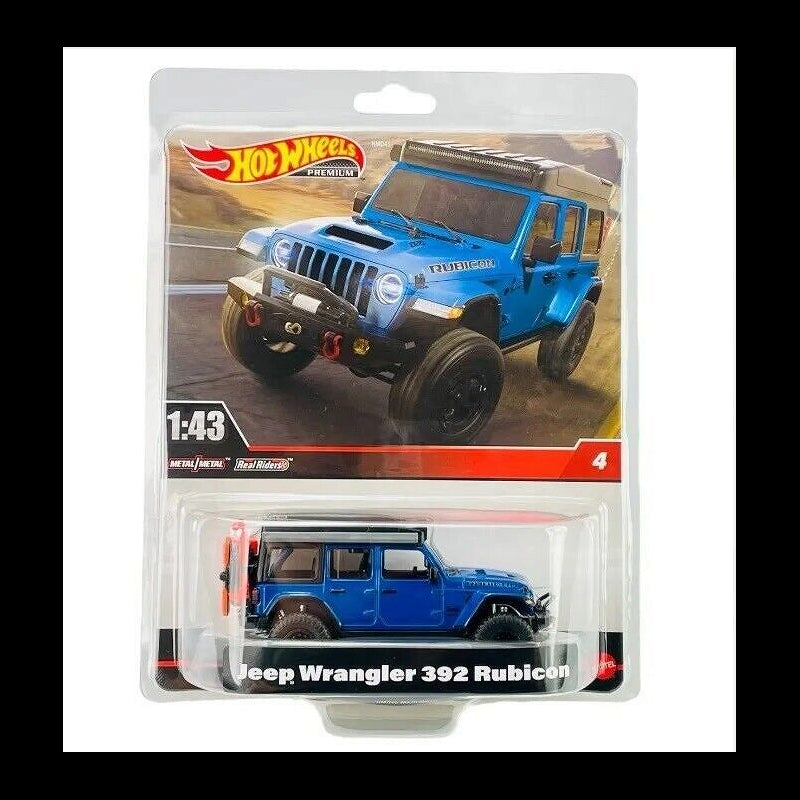 HOT WHEELS PREMIUM Jeep Wrangler Rubicon Pojazd 1:43 HMD46