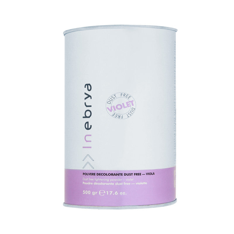 INEBRYA DE-COLOR VIOLET Bezpyłowy rozjaśniacz w proszku z fioletowym pigmentem 500 g