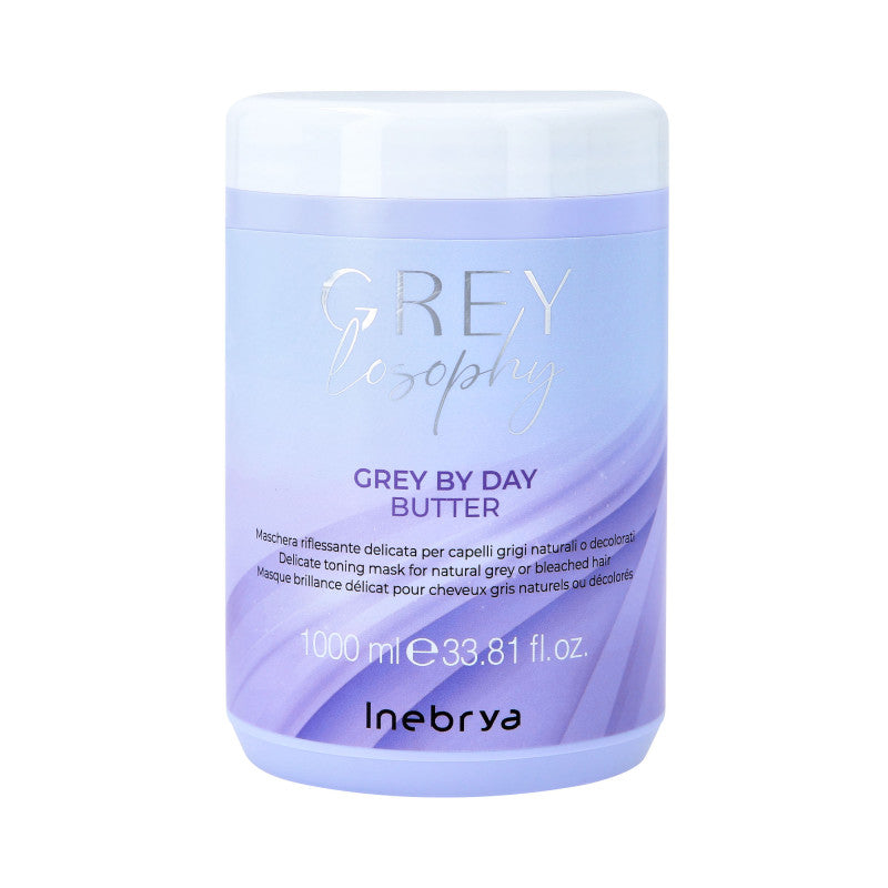 Inebrya INEBRYA GREYLOSOPHY GREY BY DAY aufhellend Haarmaske grau und aufgehellt 1000 ml — Inhaltsstoffe und Bewertung