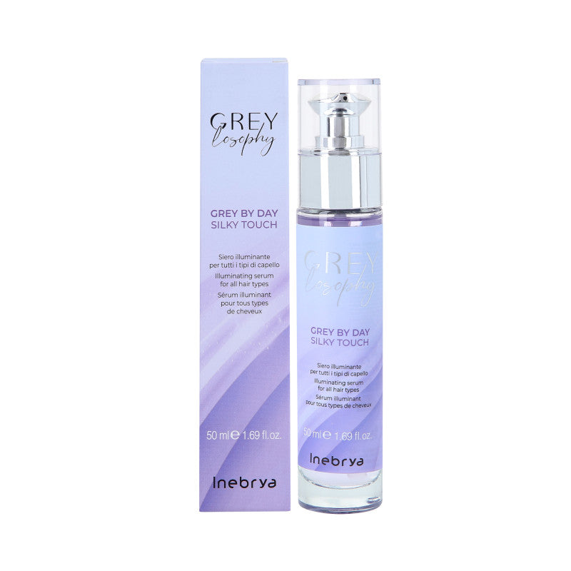 Inebrya INEBRYA GREYLOSOPHY GREY BY DAY Rozświetlające serum do włosów siwych i rozjaśnianych 50 ml
