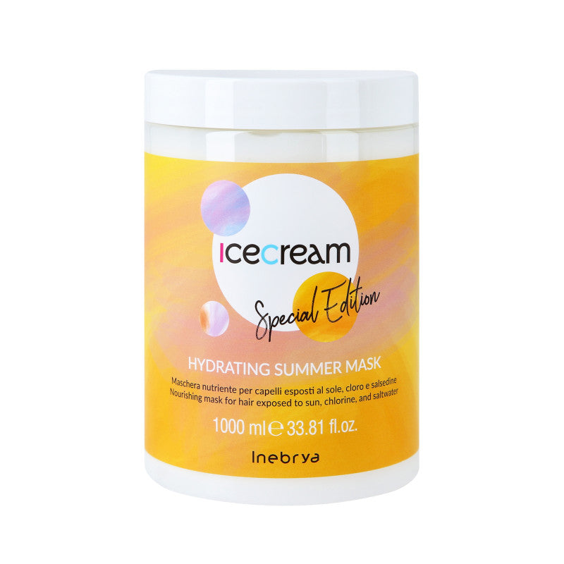 INEBRYA ICE CREAN SCALP HYDRATING SUMMER Nawilżająca maska do włosów 1000ml