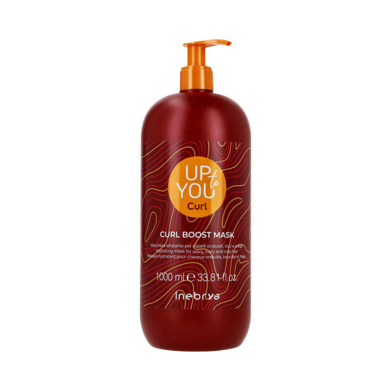Inebrya INEBRYA UP TO YOU CURL BOOTS Nawilżająca maska podkreślająca skręt włosów 1000 ml