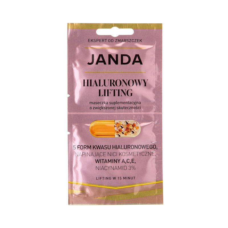 JANDA HYALURONIC LIFTING Lifting and tightening face mask 2x4ml