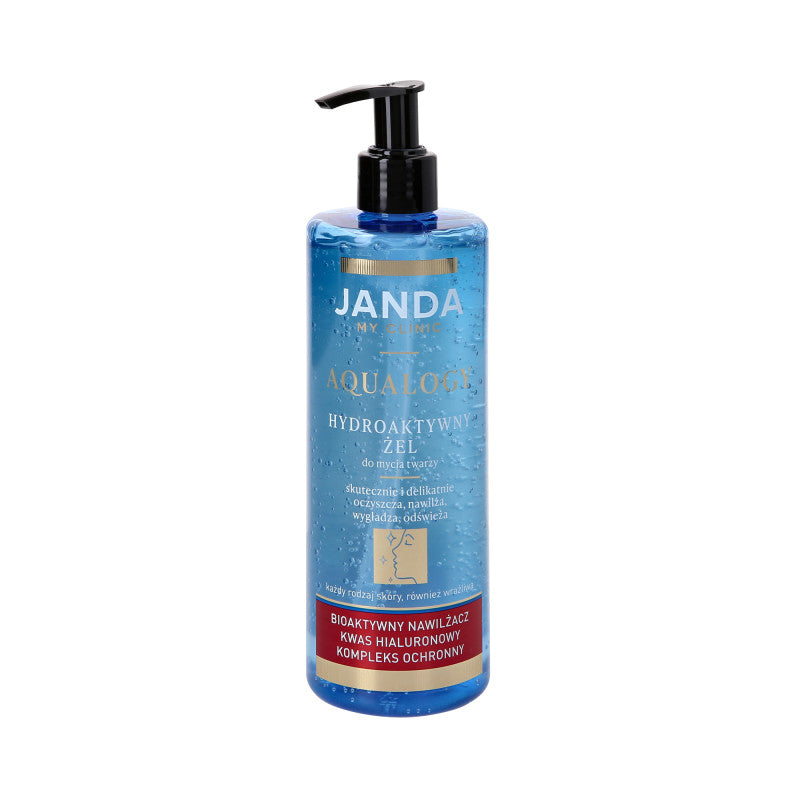 Janda JANDA MY CLINIC AQUALOGY Hydroaktywny żel do mycia twarzy 400 ml — Składniki i ocena