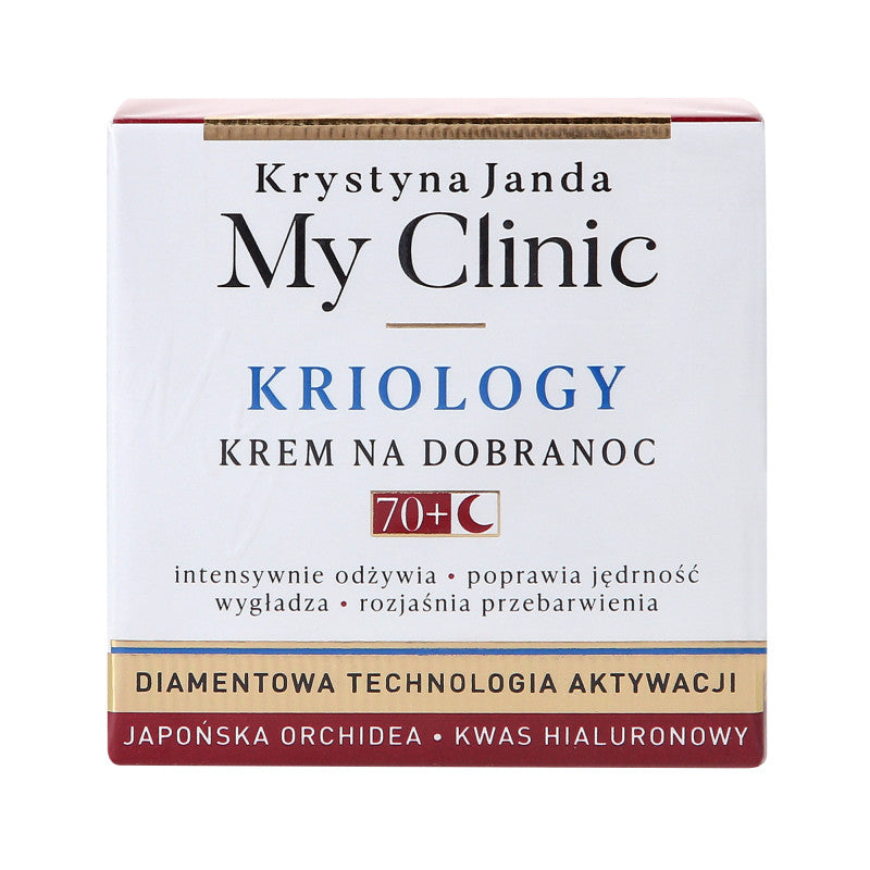 JANDA MY CLINIC KRIOLOGY Nourishing cream for a good evening 70+ 50ml