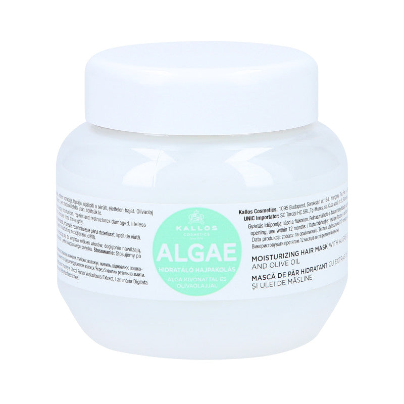 KALLOS KJMN Algae Nawilżająca maska algowa do włosów 275ml
