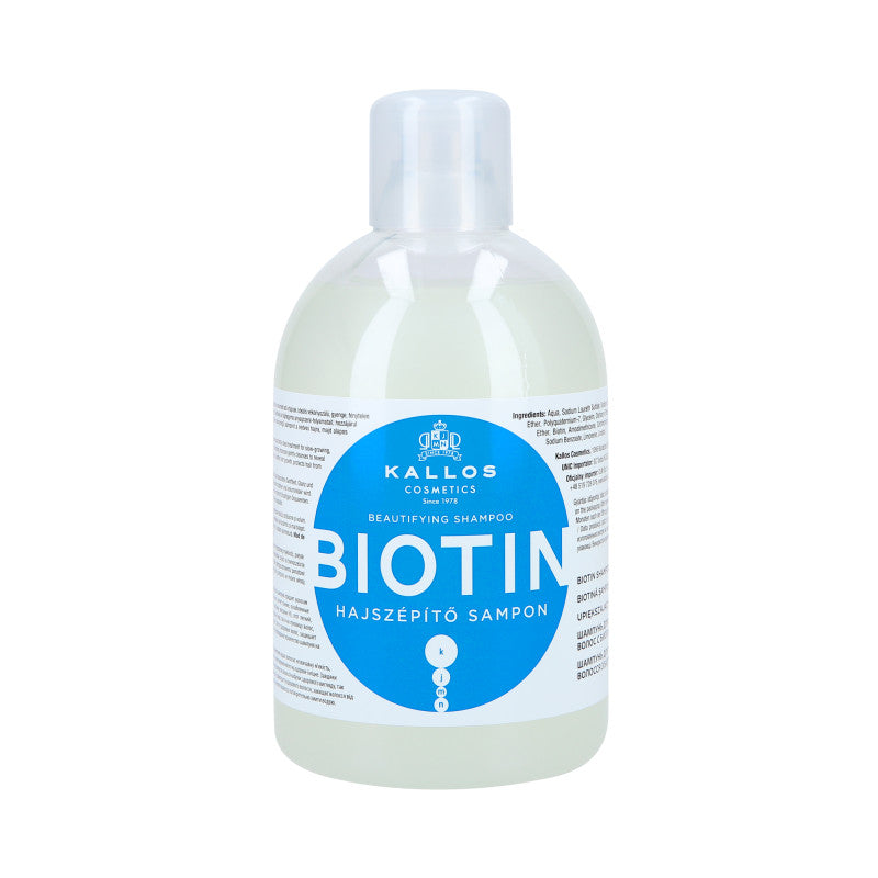 KALLOS KJMN Biotin Wzmacniający szampon do włosów z biotyną 1000ml