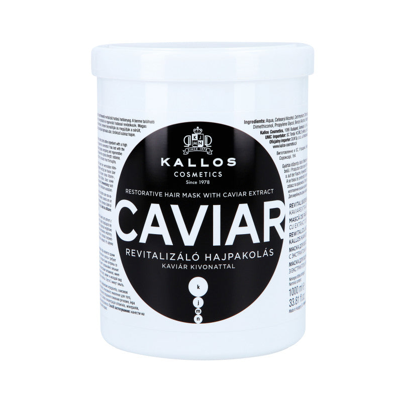 KALLOS KJMN Caviar Rewitalizująca maska do włosów z kawiorem 1000ml