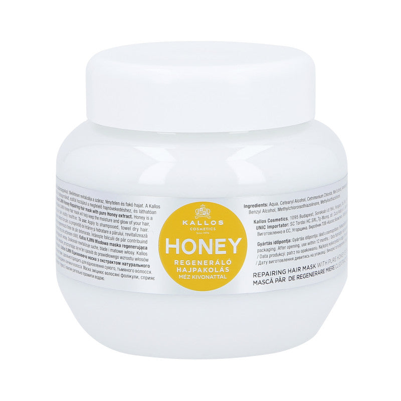 KALLOS KJMN Honey Odbudowująca maska do włosów z miodem 275ml