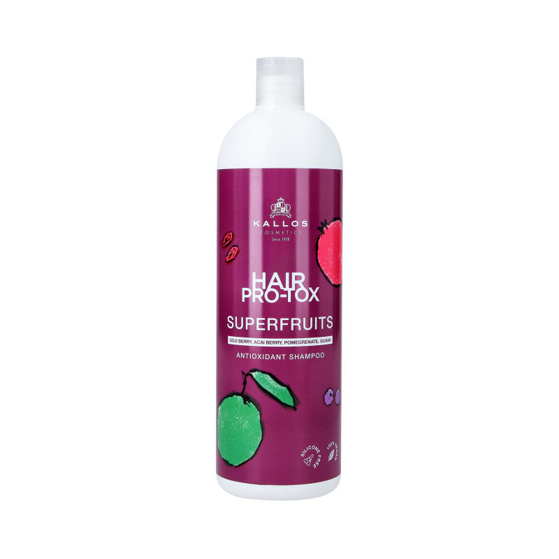 Kallos KALLOS KJMN PRO-TOX SUPERFRUITS Szampon do włosów 1000 ml — Składniki i ocena