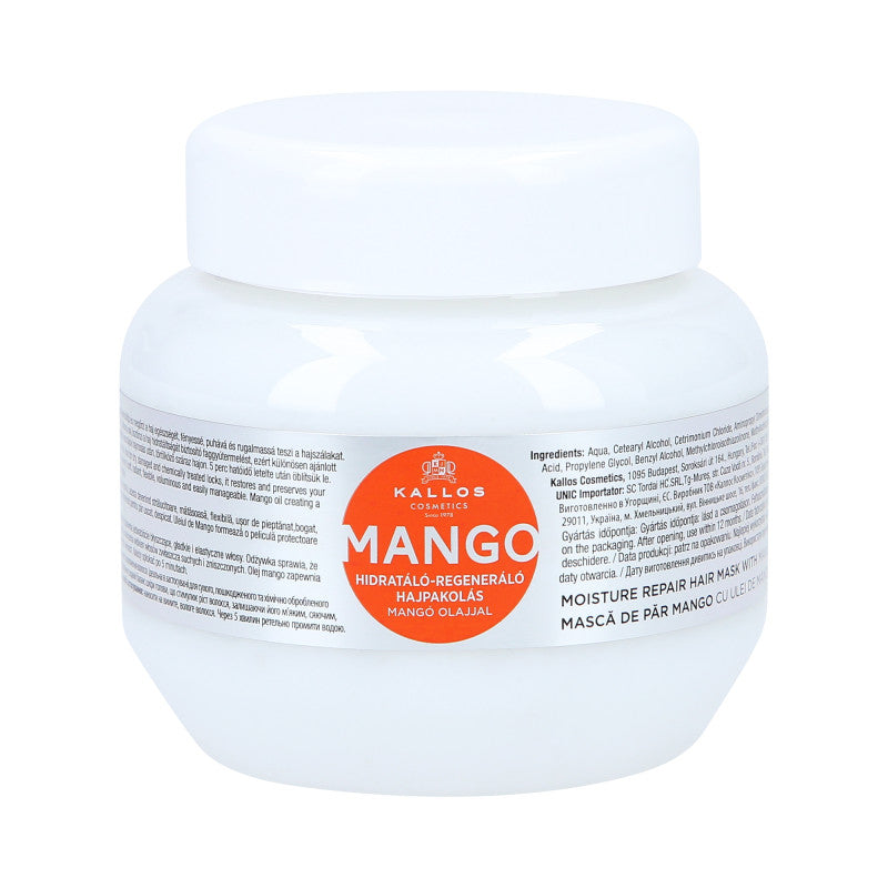 KALLOS KJMN MANGO Regenerująca maska do włosów z olejem mango 275ml