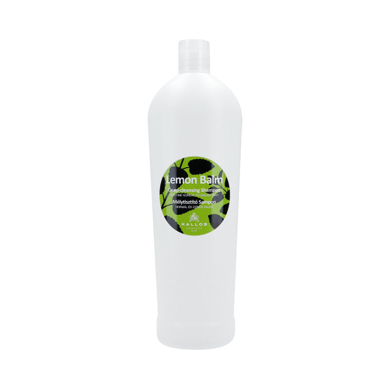 KALLOS LEMON BALM Szampon głęboko oczyszczający do włosów normlanych i tłustych 1000ml