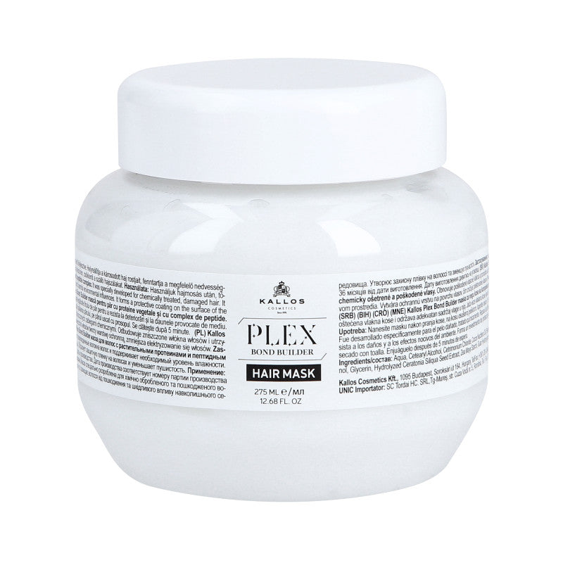 KALLOS PLEX BOND BUILDER Haarmaske mit Pflanzenprotein und Peptidkomplex 270ml