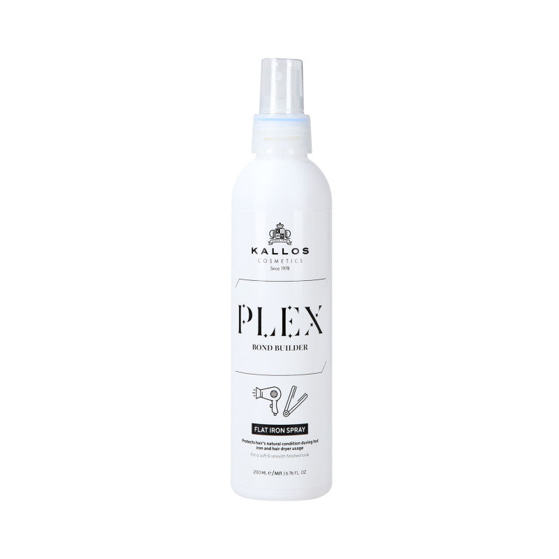 KALLOS PLEX FLAT IRON SPRAY Termoochronny spray do stylizacji włosów zniszczonych 200ml