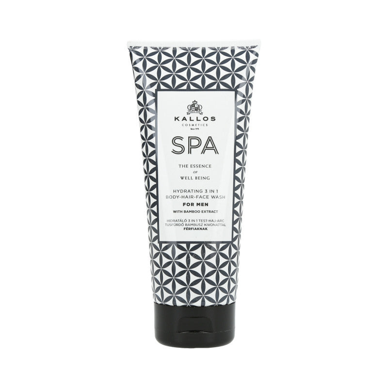 KALLOS SPA Nawilżający żel pod prysznic dla mężczyzn 3w1 200ml