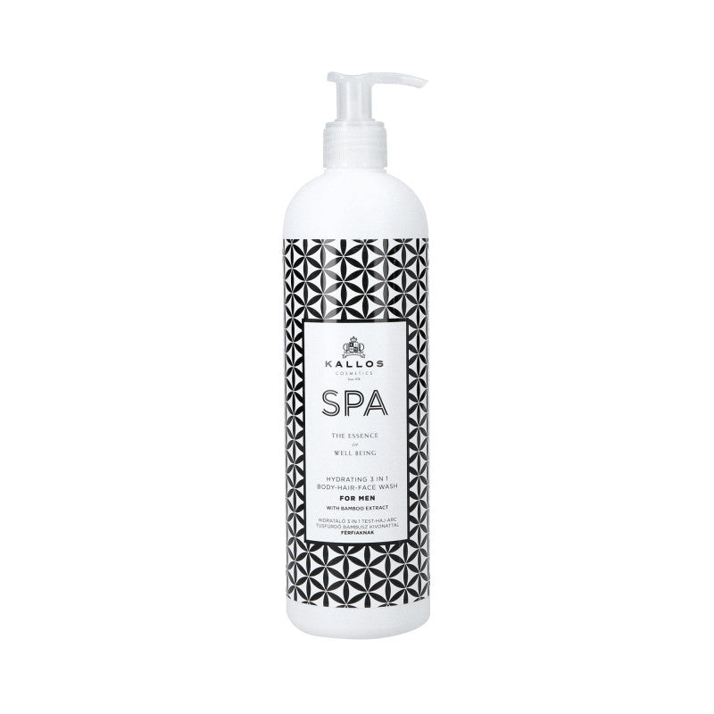 KALLOS SPA Nawilżający żel pod prysznic dla mężczyzn 3w1 500 ml