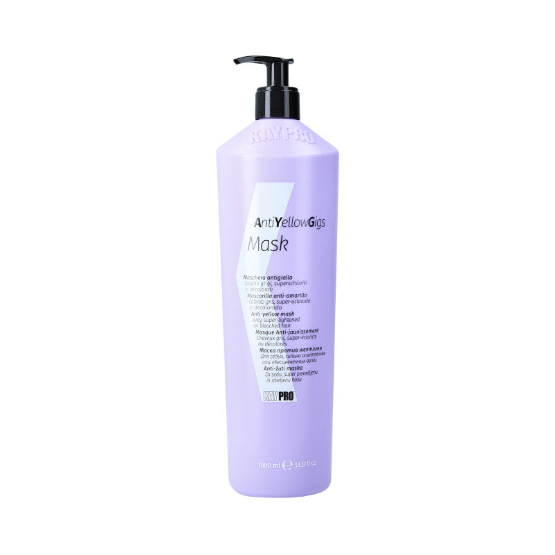KAYPRO ANTI YELLOW GIGS Fioletowa maska do włosów blond i siwych 1000 ml