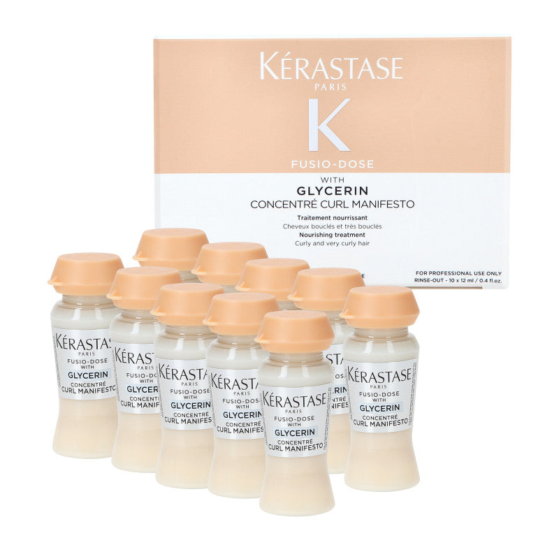 Kérastase KÉRASTASE CURL MANIFESTO FUSIO-DOSE Intensywnie odżywiające ampułki do włosów kręconych i falowanych 10 x 12 ml