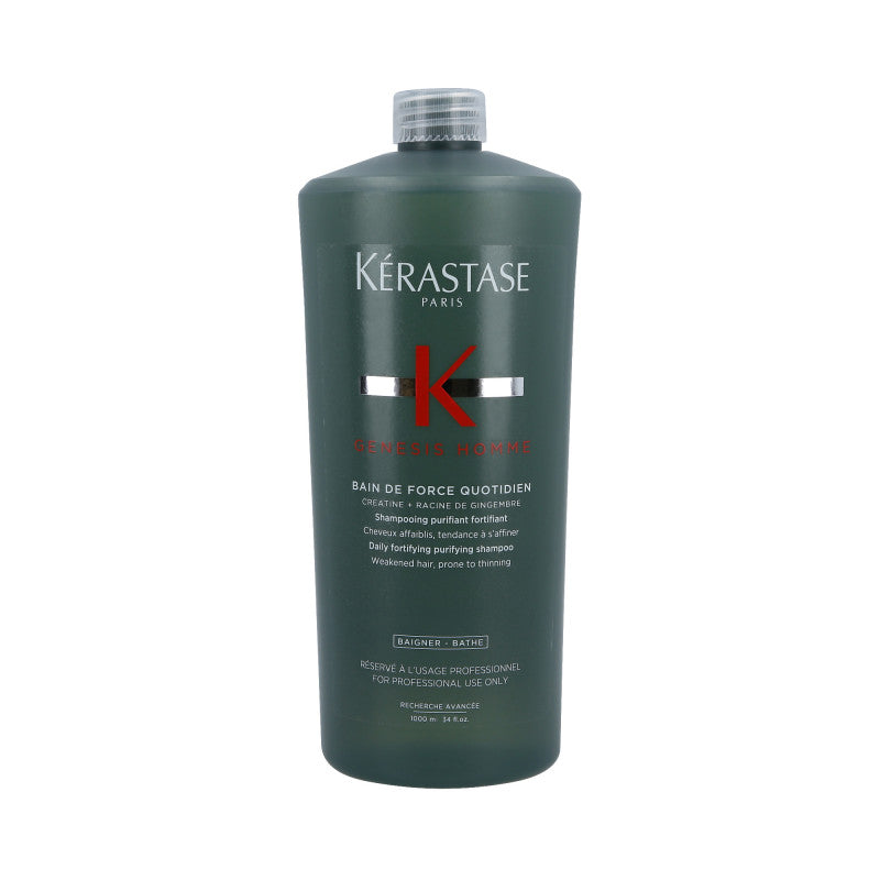 KÉRASTASE GENESIS HOMME BAIN DE FORCE QUOTIDIEN Kąpiel oczyszczająco-wzmacniająca do włosów przerzedzonych 1000ml