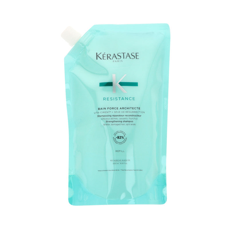 KÉRASTASE RESISTANCE BAIN FORCE REFILL Wzmacniająca kąpiel do włosów delikatnych i zniszczonych 500ml