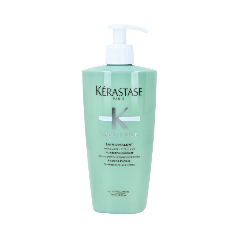 KÉRASTASE SPECIFIQUE BAIN DIVALENT Równoważąca kąpiel do włosów przetłuszczających i mieszanych 500ml