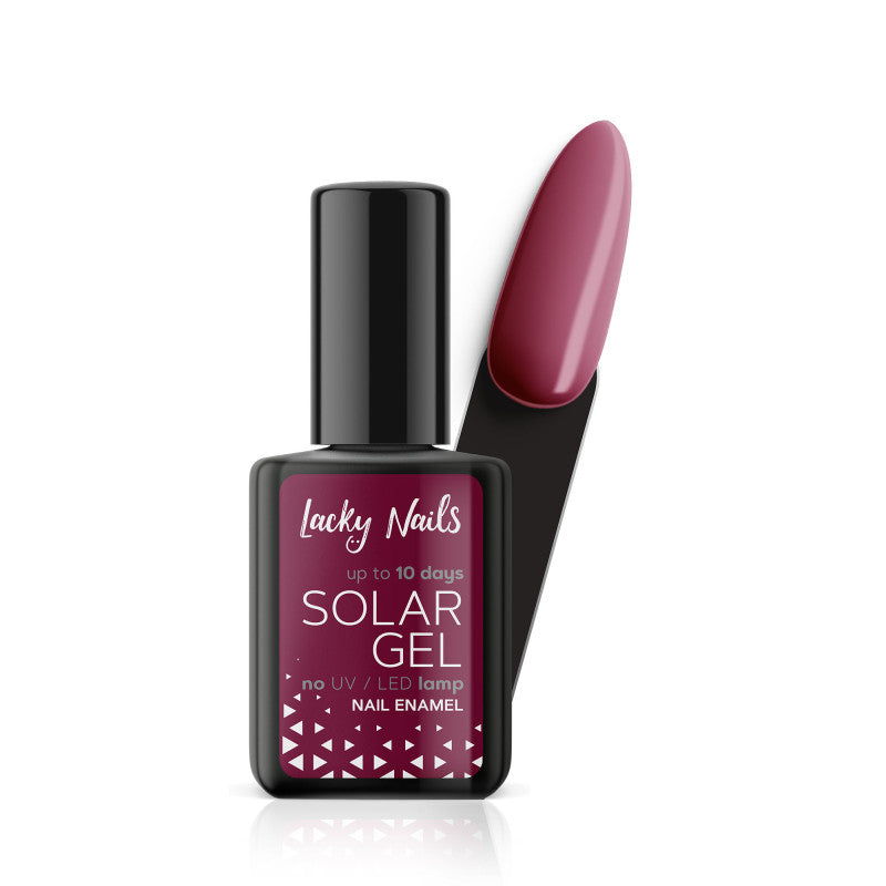 LACKY NAILS SOLAR GEL Nail polish, 13 Aubergine 10ml