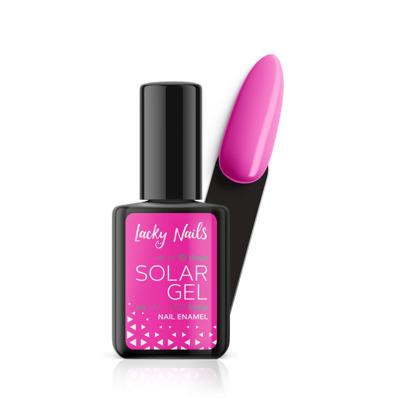 LACKY NAILS SOLAR GEL Nail polish, 30 Hot Pink 10ml