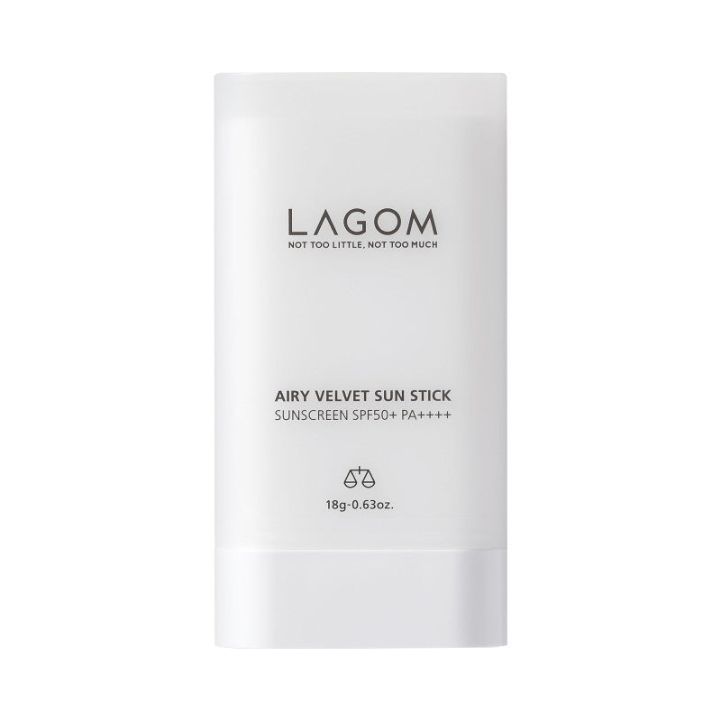 Lagom LAGOM AIRY VELVET SUN STICK SPF50+, PA+++ Aksamitny sztyft przeciwsłoneczny do twarzy i ciała 18 g — Składniki i ocena