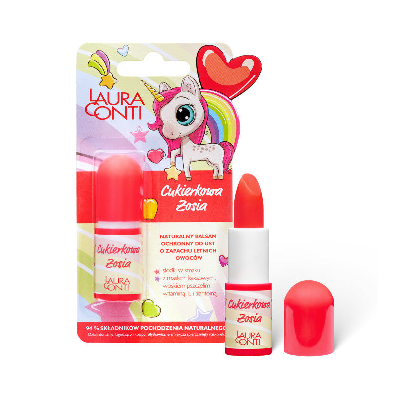 Laura Conti LAURA CONTI Naturalny balsam do ust o zapachu letnich owoców Cukierkowa Zosia 3,8 g