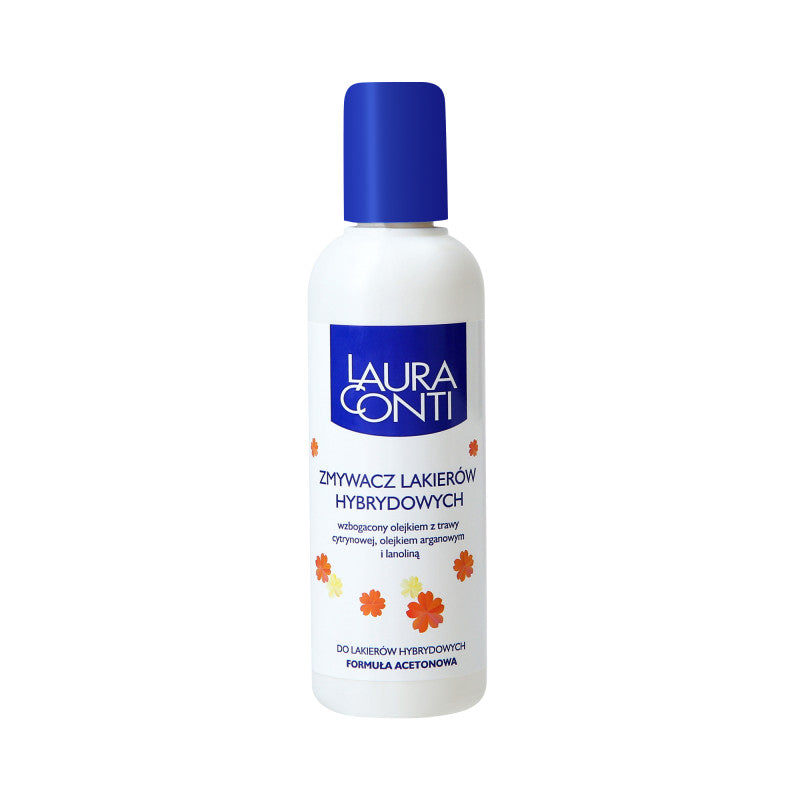 Laura Conti LAURA CONTI Zmywacz do lakierów hybrydowych z acetonem 100 ml — Składniki i ocena