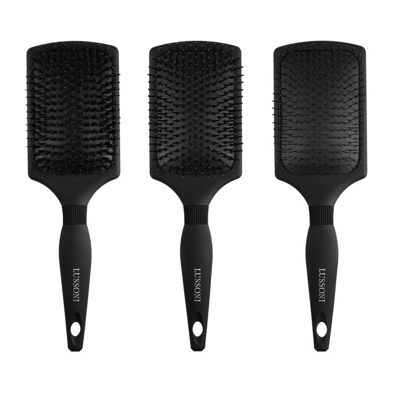 LUSSONI Care&Style Gentle Detanglers - Zestaw 3 profesjonalnych szczotek do włosów