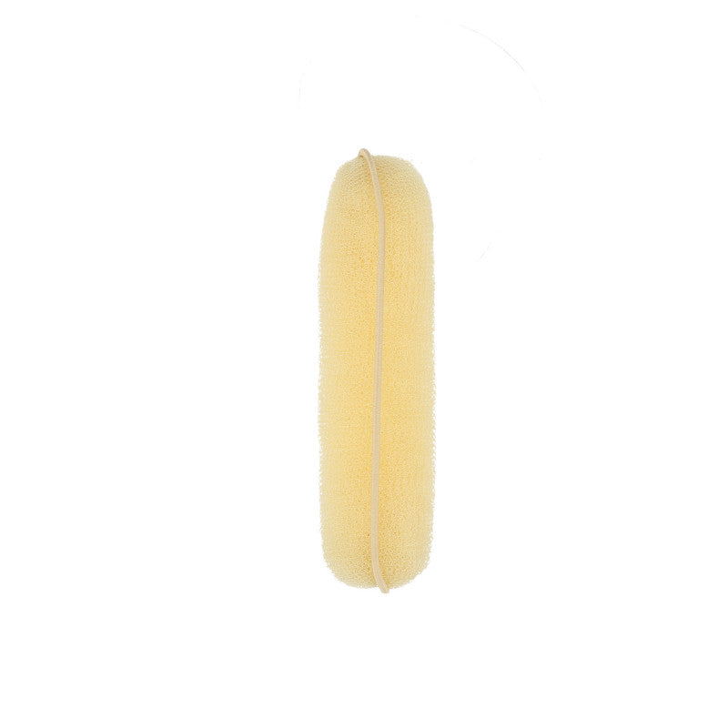 LUSSONI Ciambella Flessibile Per Chignon Con Elastico, Biondo, 150 mm